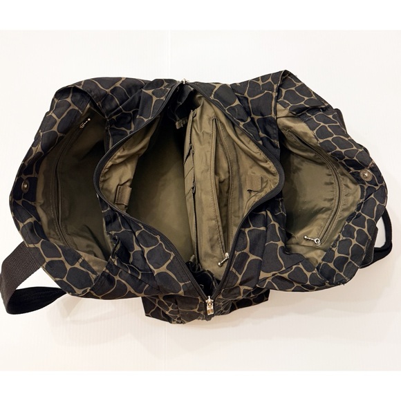 Baggallini Giraffe Print Large Tote Bag w Wallet - Picture 4 of 10